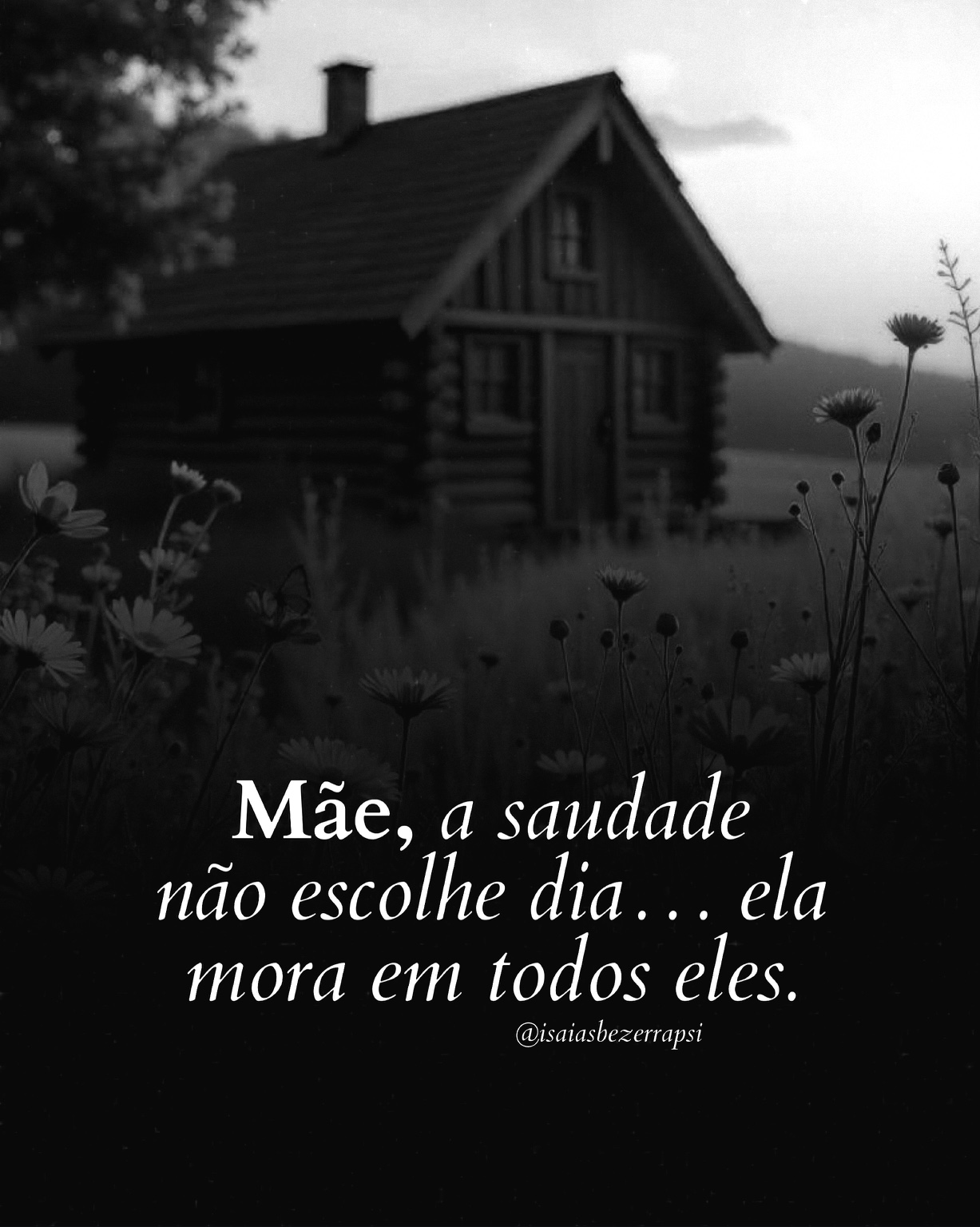 Publicação sobre saudade e memória